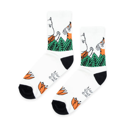 Moomin Jungle Women's Retro Socks - White